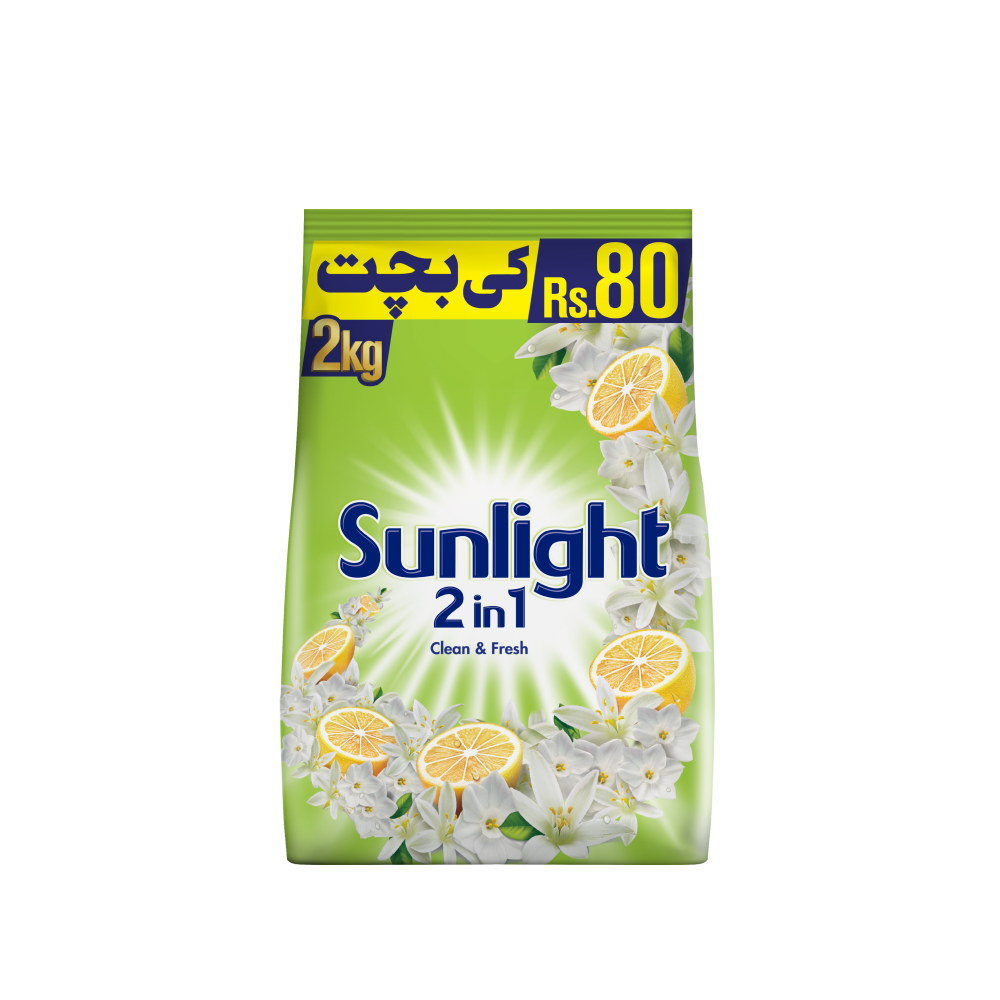SUNLIGHT WASHING POWDER GREEN 2KG