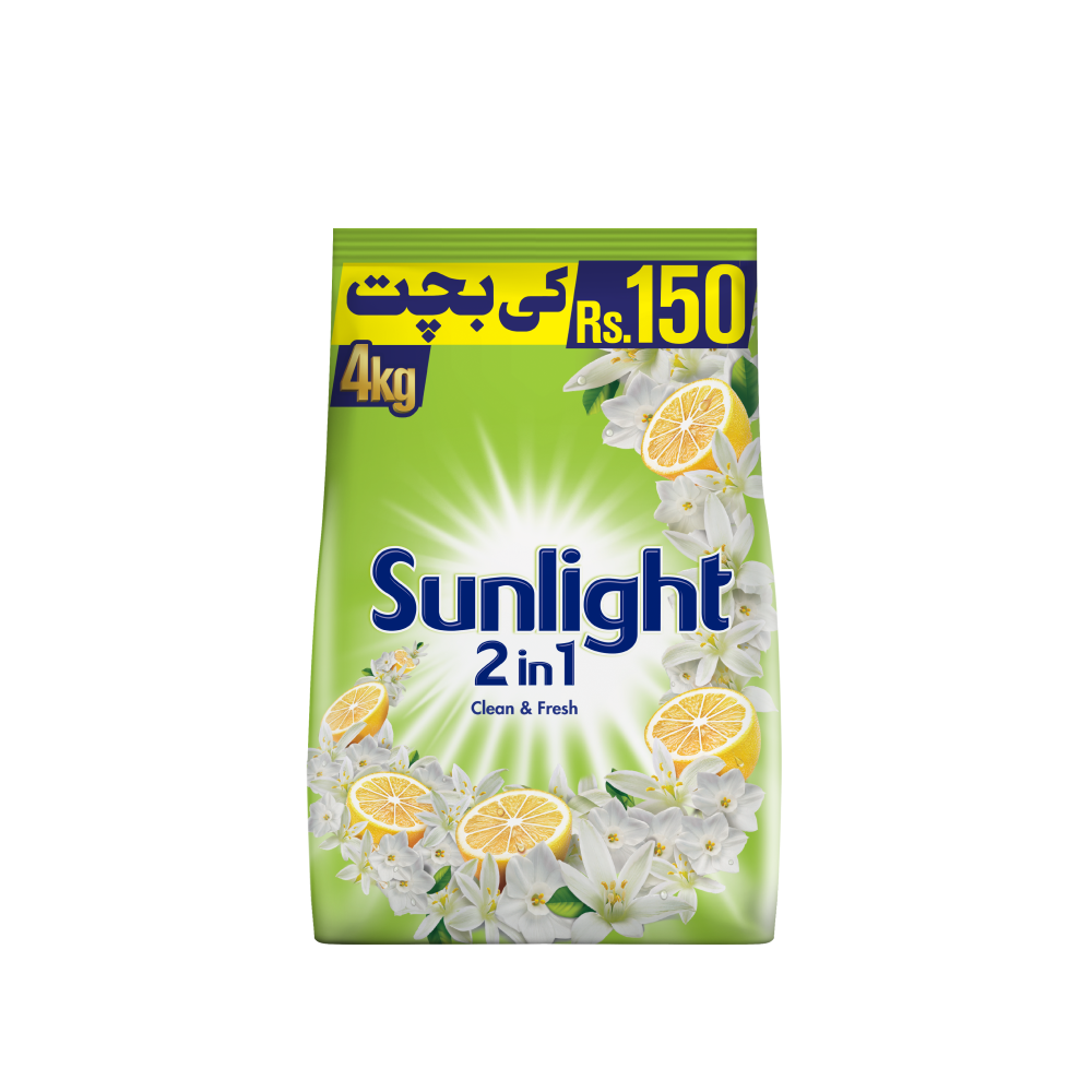 SUNLIGHT WASHING POWDER 2IN1 CLEAN & FRESH 4 KG