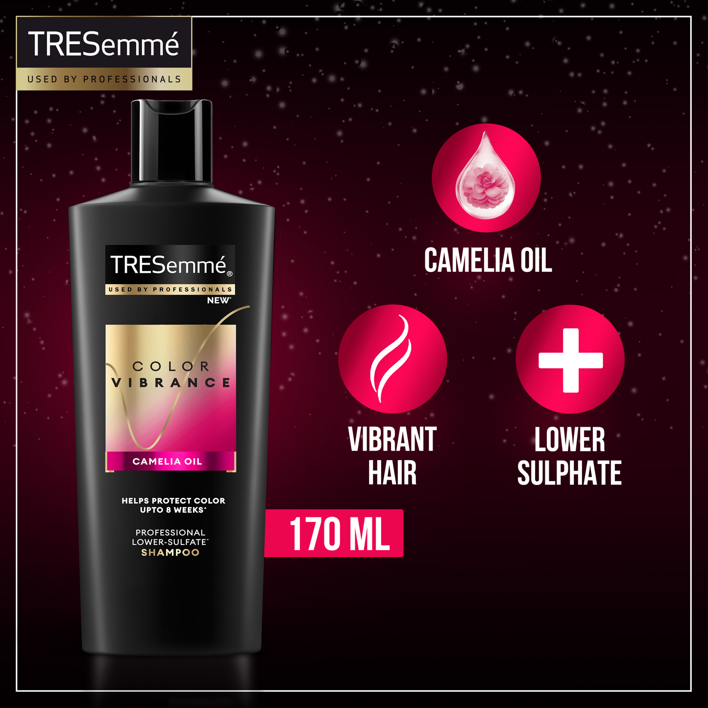 TRESEMME SHAMPOO COLOR VIBRANCE CAMELIA OIL 170 ML