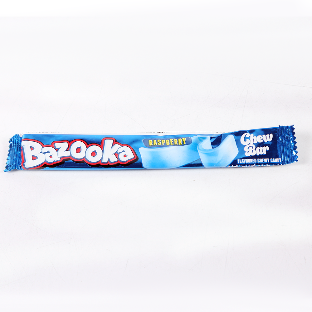 BAZOOKA CHEW BAR RASPBERRY 14 GM