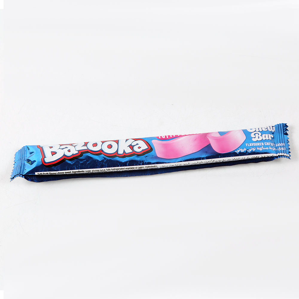 BAZOOKA CHEW BAR RASPBERRY 14 GM