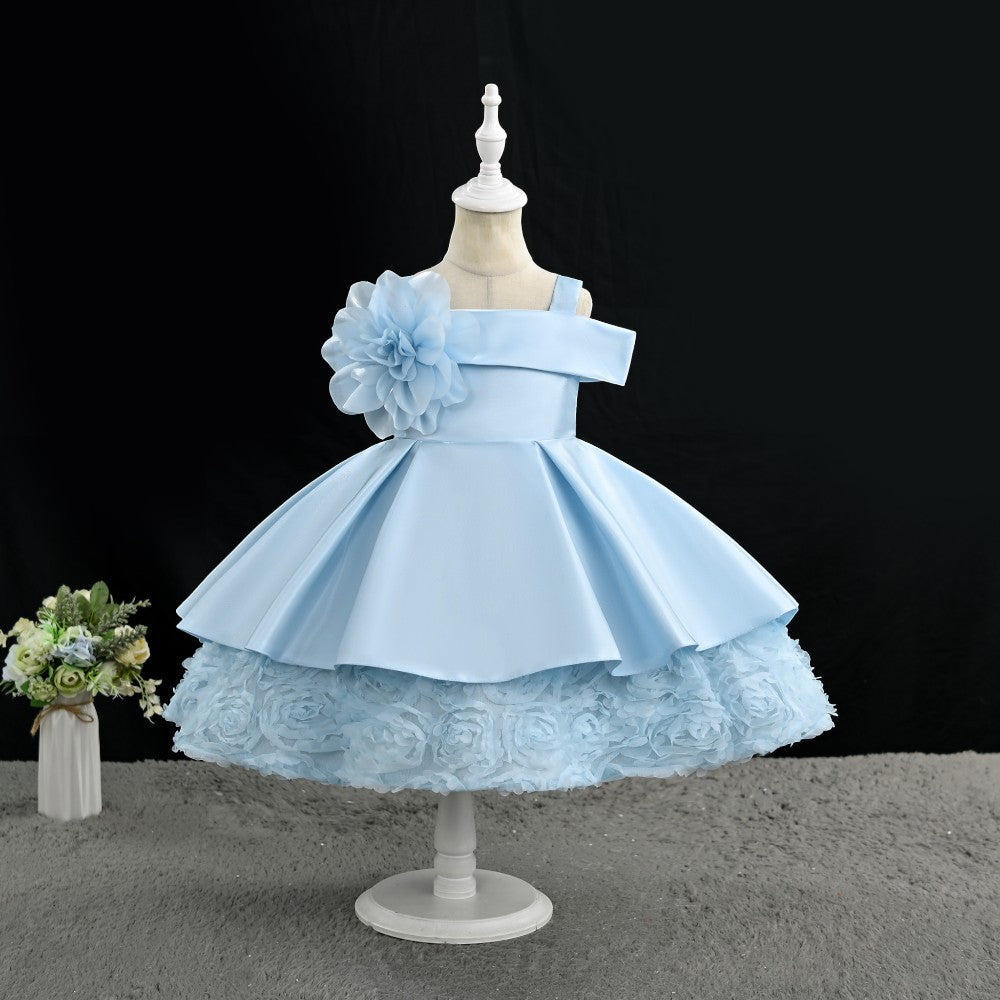 GIRLS S/L FANCY FROCK WITH PURSE IR-25 2-3YEAR VA1367