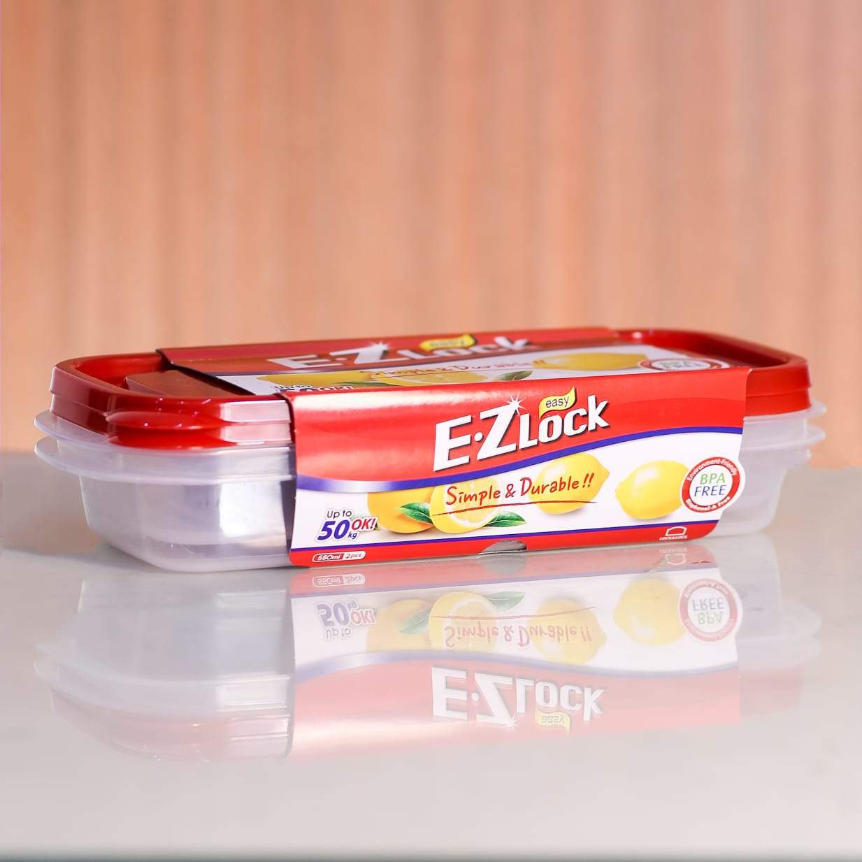 E.Z LOCK CONTAINER 2 PC HLE7604 550 ML