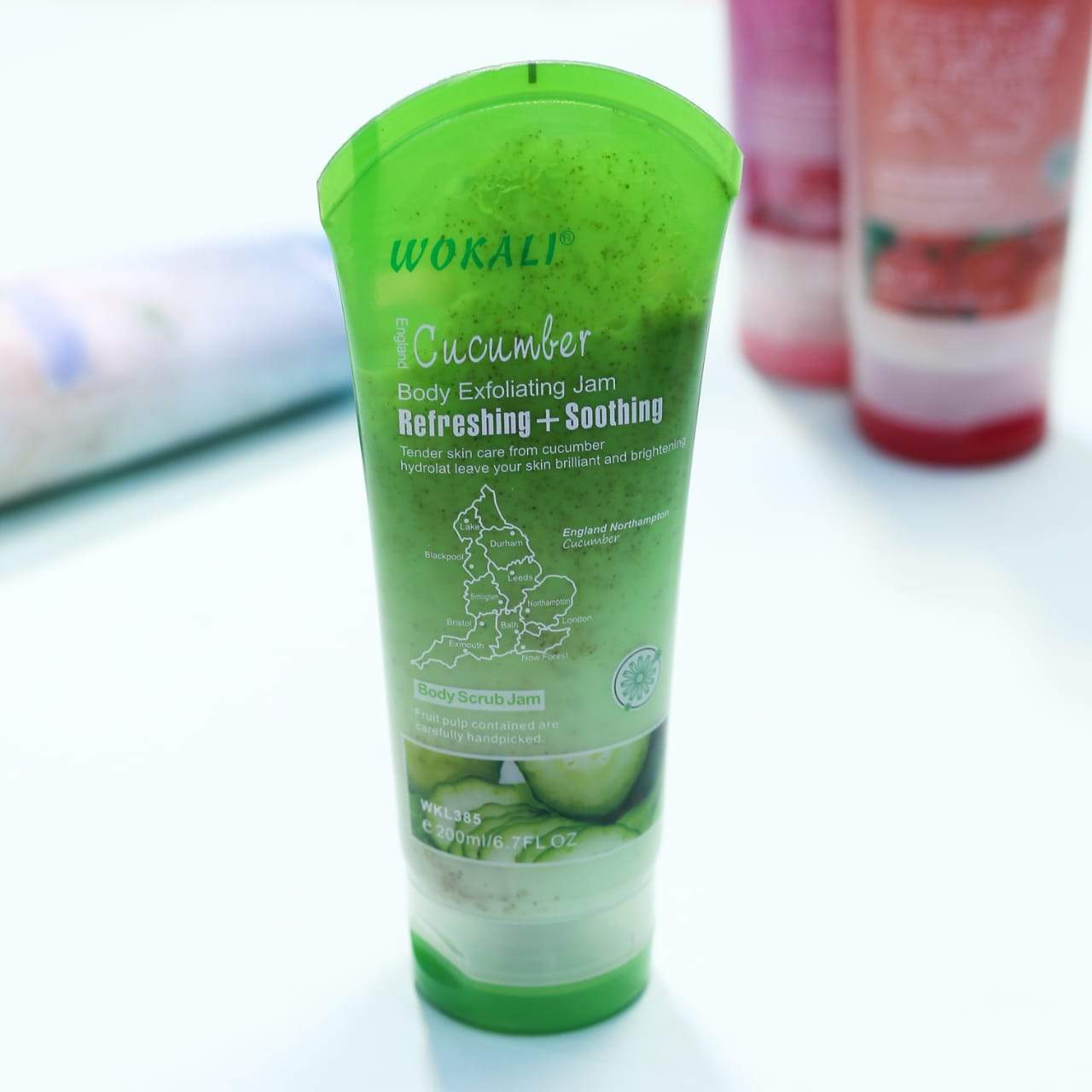 WOKALI BODY SCRUB JAM CUCUMBER 200 ML