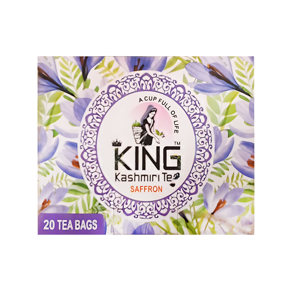 KING KASHMIRI TEA BAGS SAFRON FLAVOUR 20 PC