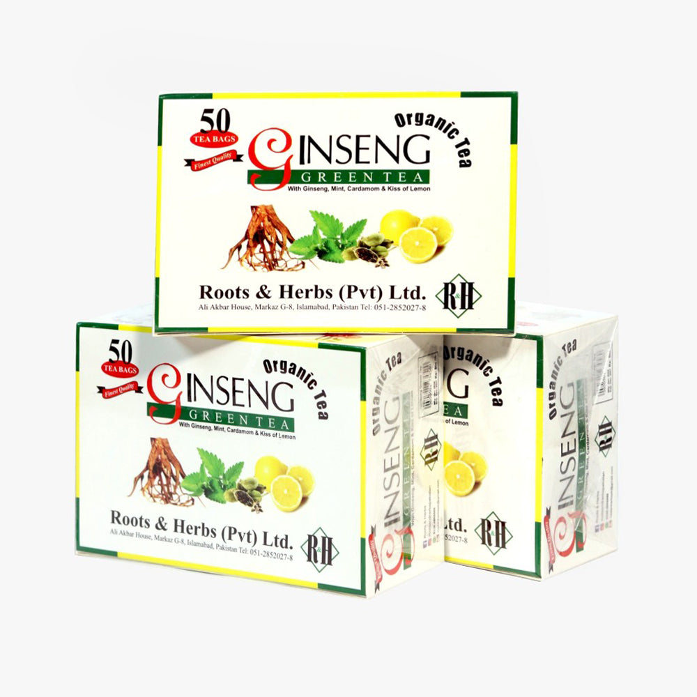 GINSENG ORGANIC GREEN 50 TEA BAG 76 GM
