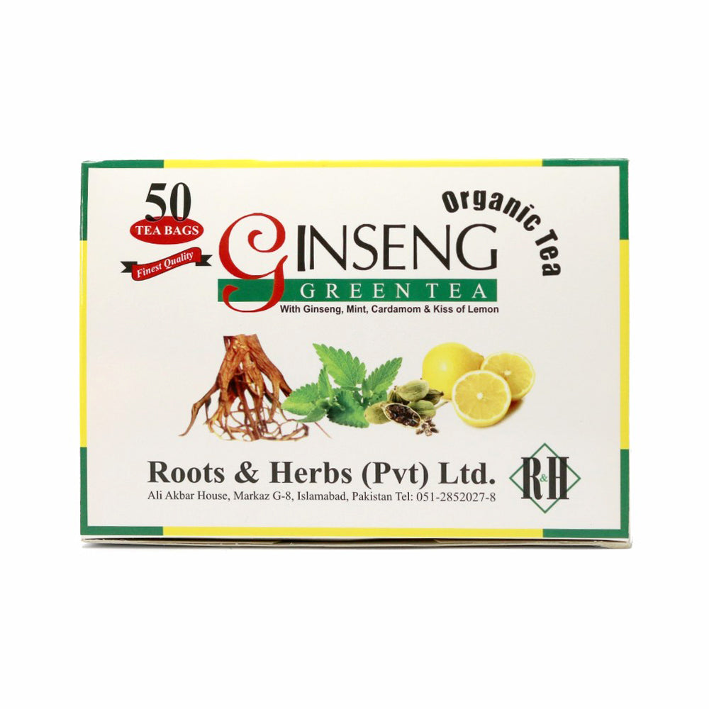 GINSENG ORGANIC GREEN 50 TEA BAG 76 GM