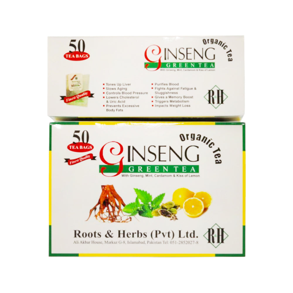 GINSENG ORGANIC GREEN 50 TEA BAG 76 GM