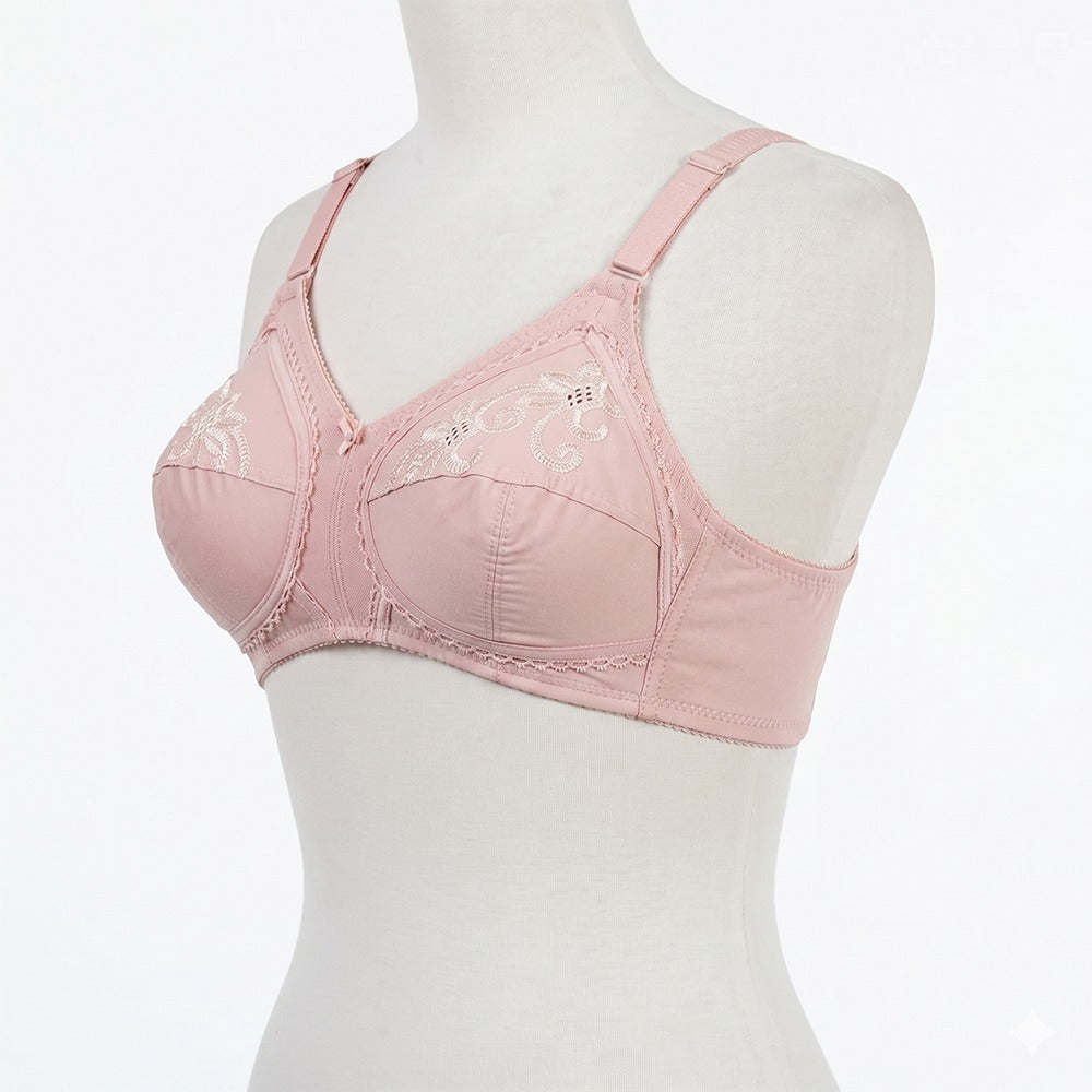 Belleza Lingerie Gentle Classic Cotton Bra - Light Pink