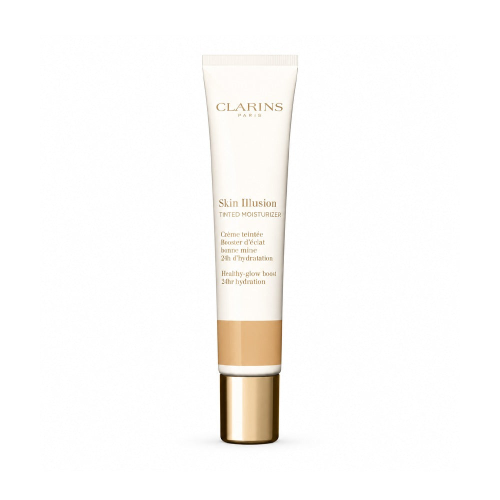 CLARINS FOUNDATION SKIN ILLUSION TINTED MOISTURIZER  SPF25