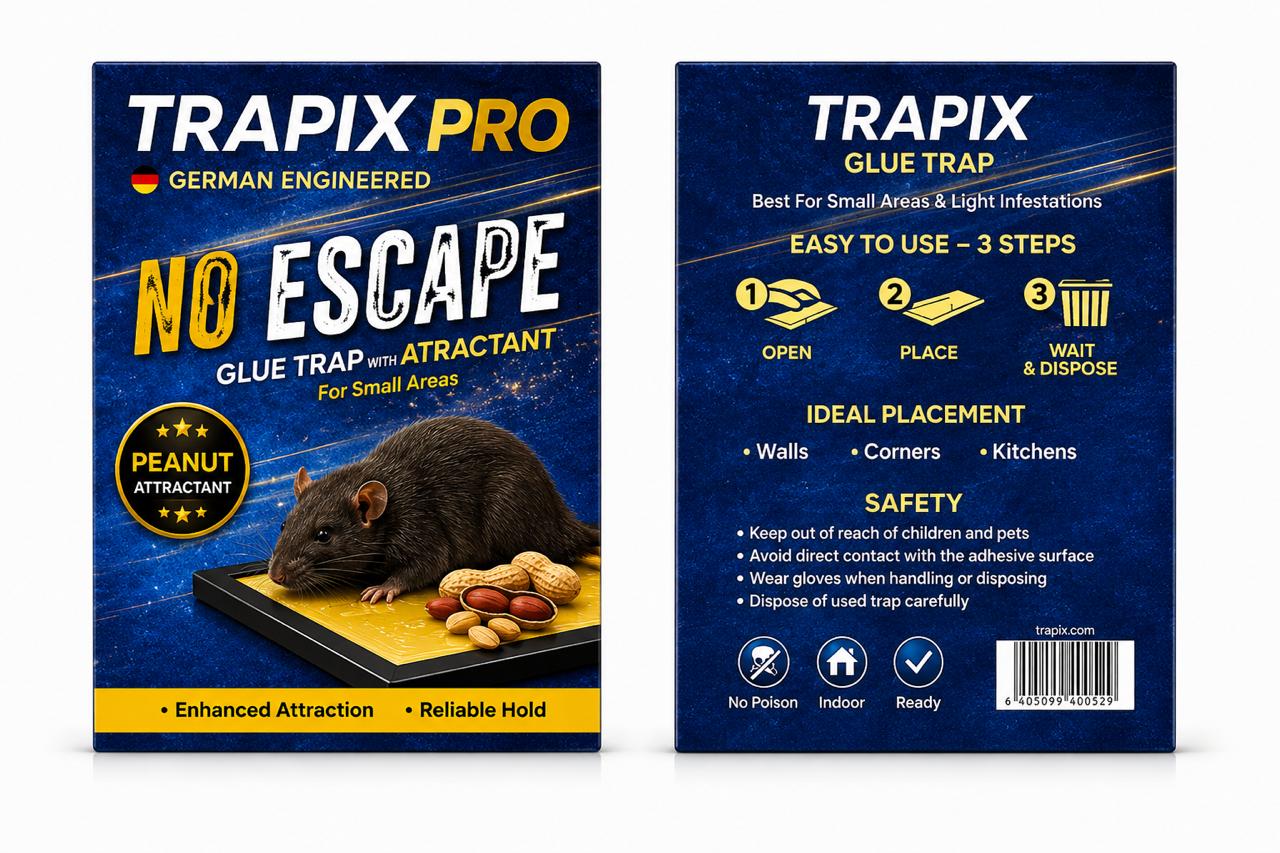 TRAPIX NO ESCAPE GLUE TRAP STANDARD