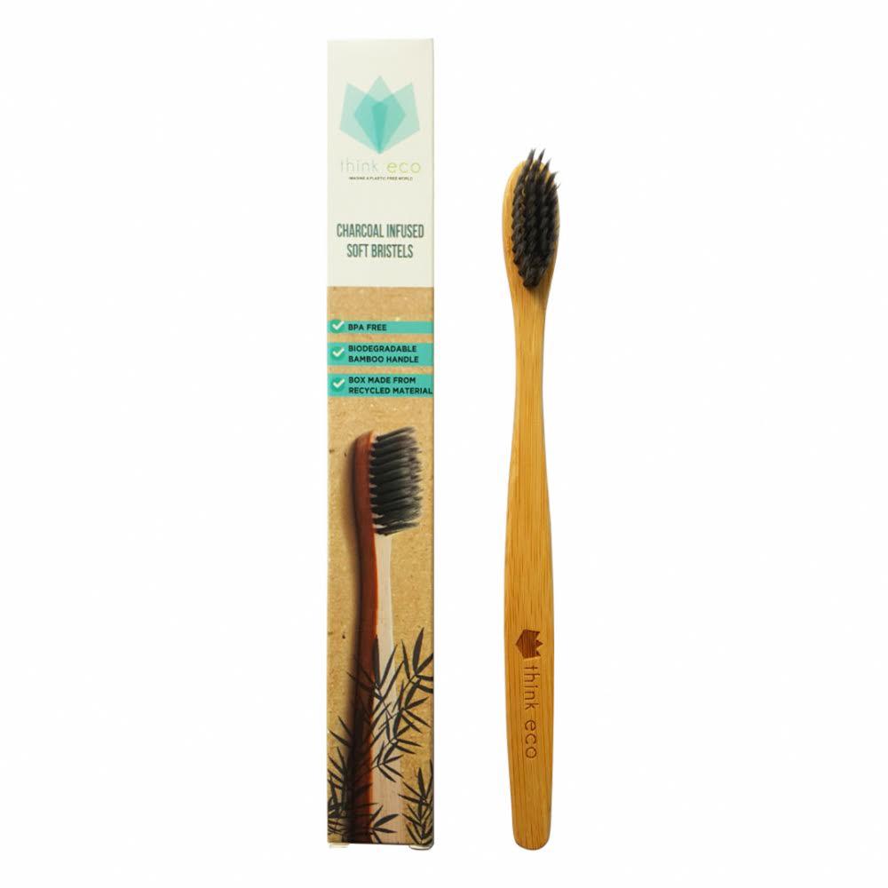THINK ECO CHARCOAL INFUSED SOFT BRISTELS TOOTH BRUSH