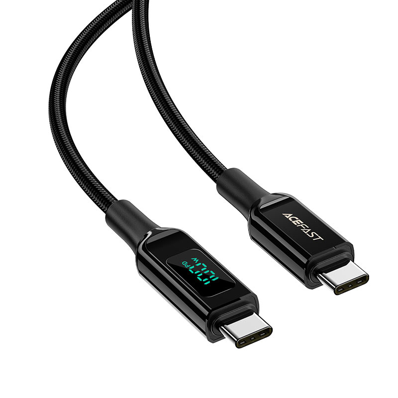 100W USB-C to USB-C Charging Data Cable with Digital Display - MFI Approved