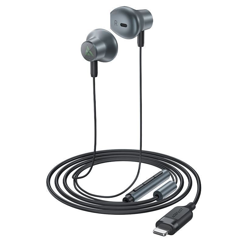 ACEFAST Lightning Wired Earphones with Mic - MFI Approved