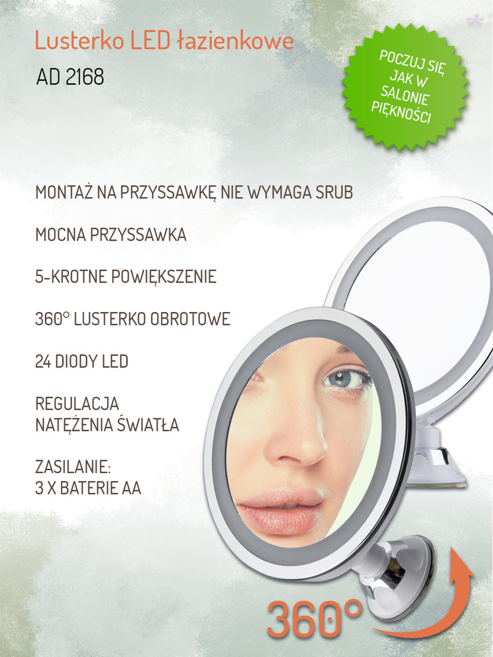 ADLER BATHROOM LED MIRROR AD2168