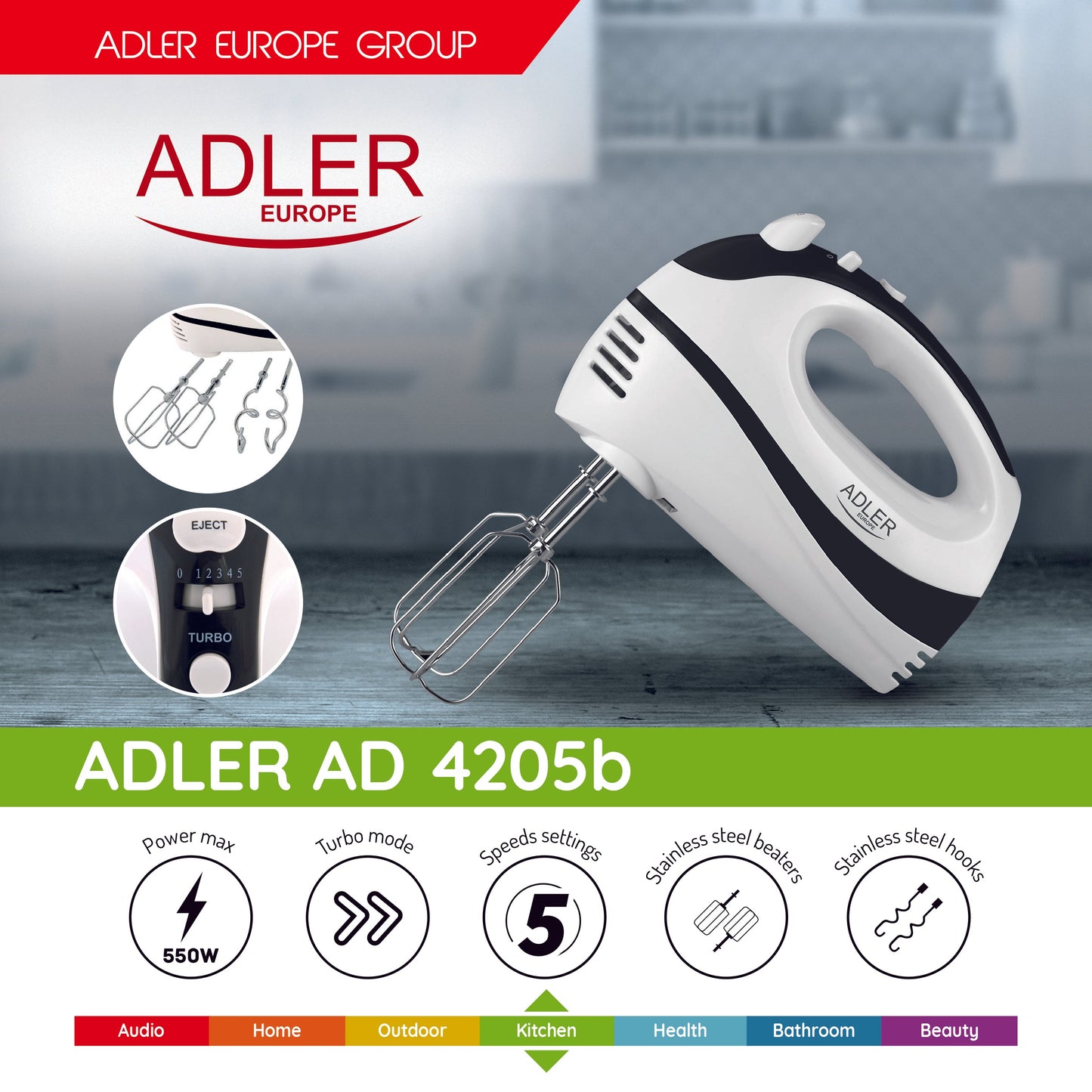 ADLER HAND MIXER AD4205