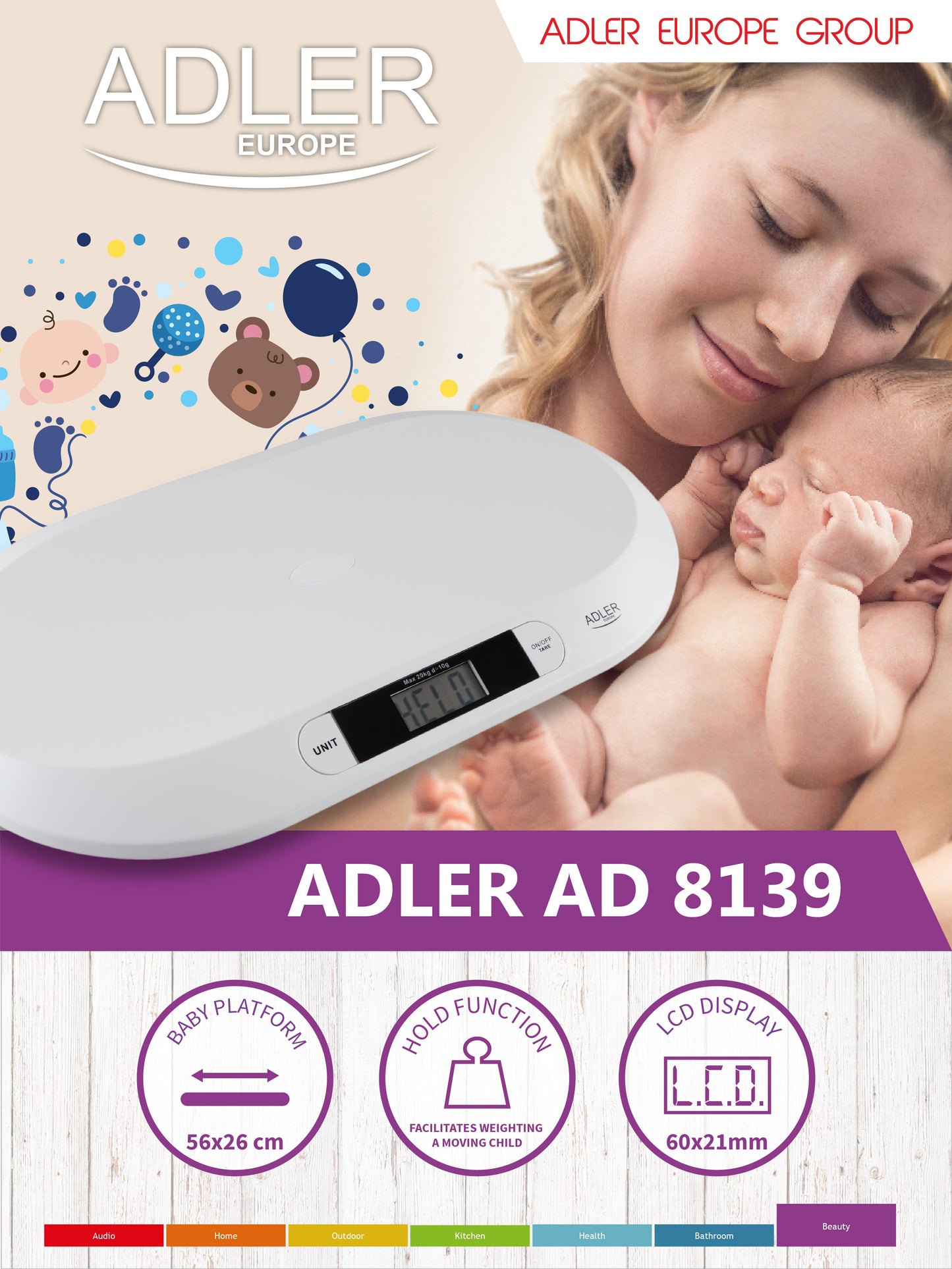ADLER EUROPE BABY SCALE AD8139