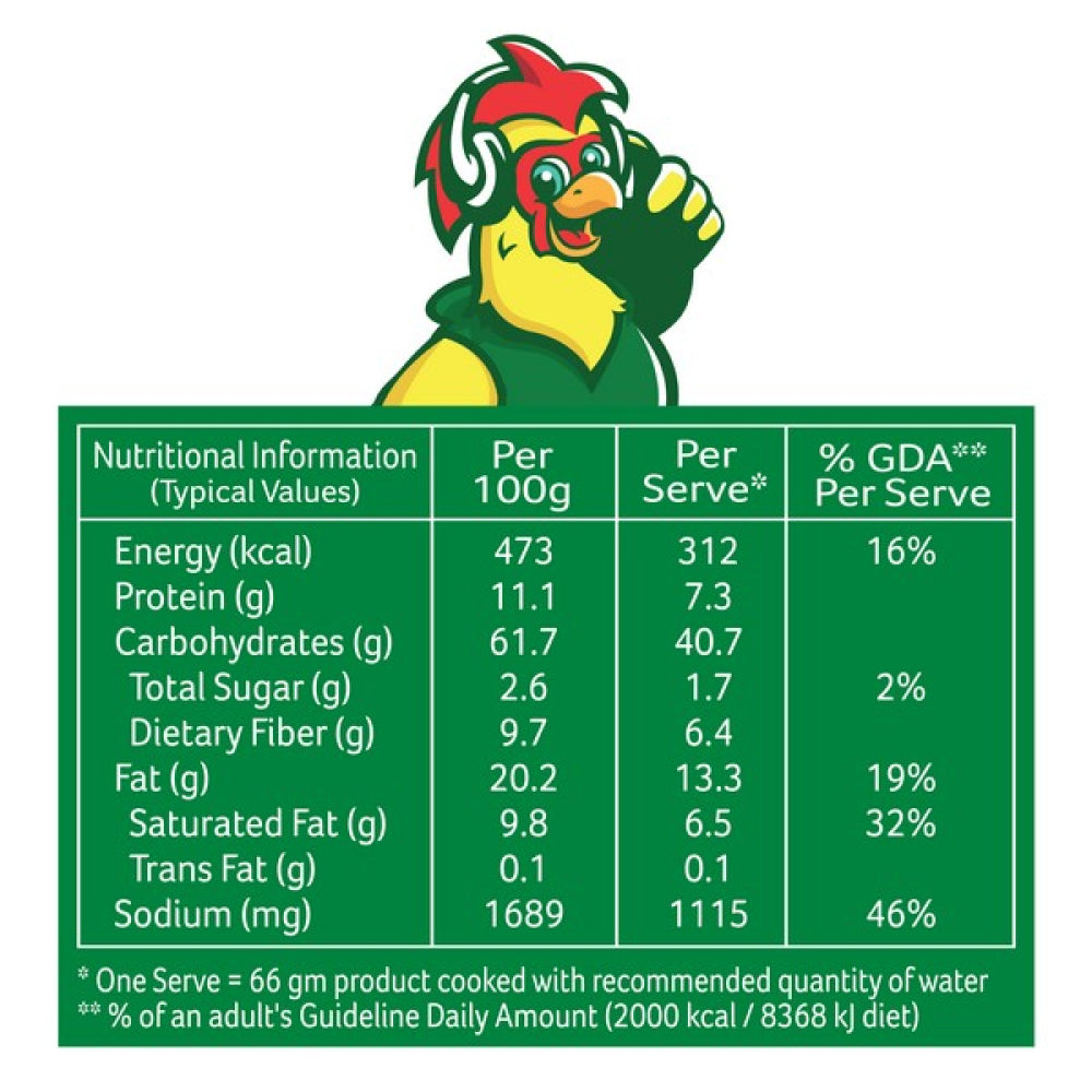 KNORR NOODLES CHICKEN PROMO PACK 1X4 200 GM
