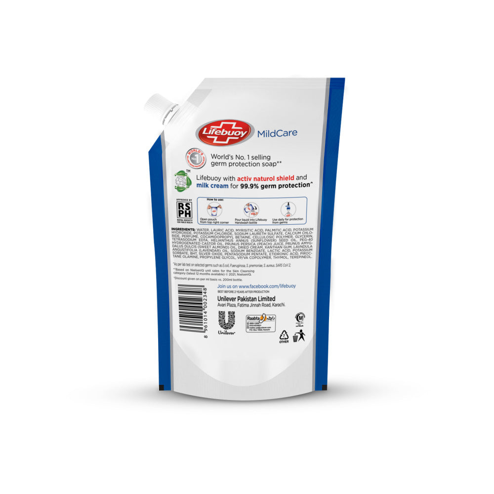 LIFEBUOY HAND WASH CARE POUCH 400 ML