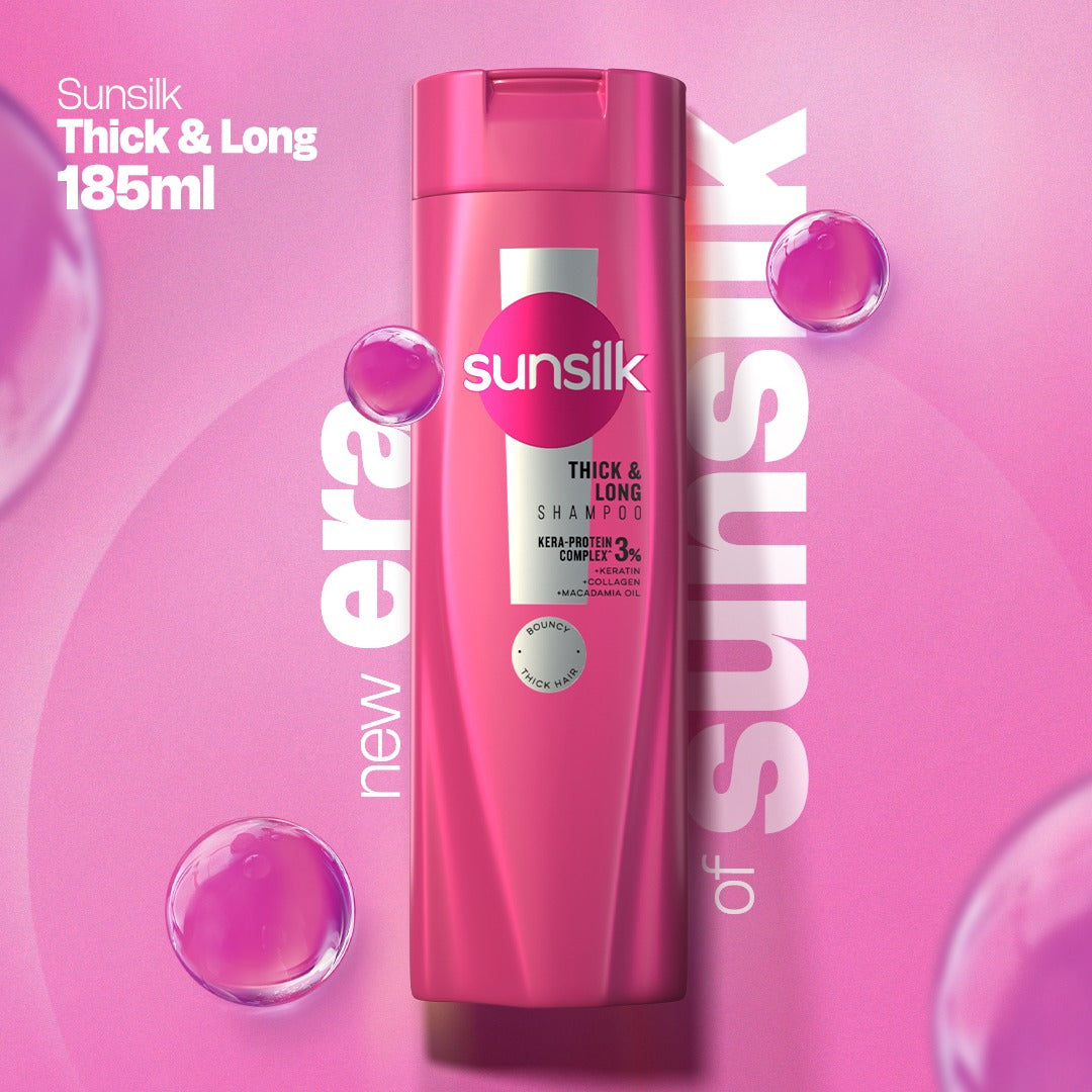 SUNSILK SHAMPOO THICK & LONG PROMO PACK 185 ML
