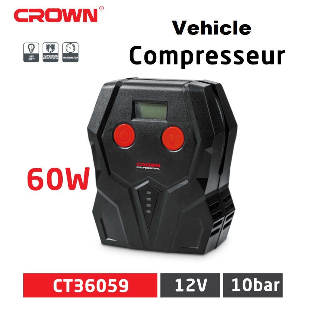 CROWN INFLATOR VEHICLE COMPRESSOR CT36059