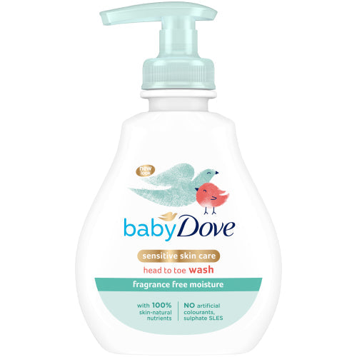 DOVE BABY HEAD TO TOE WASH FRAGRANCE FREE MOISTURE 200 ML