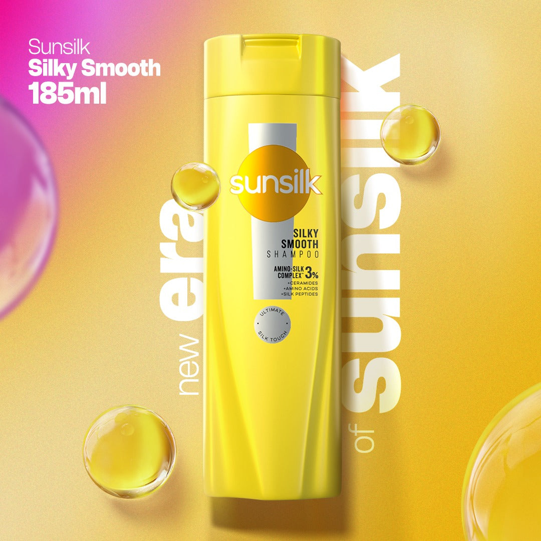 SUNSILK SHAMPOO SILKY SMOOTH 185 ML