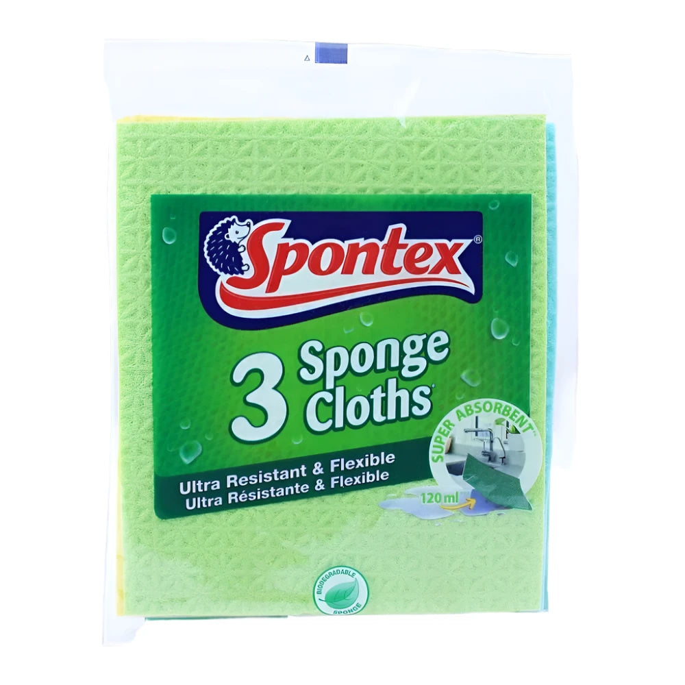 SPONTEX 3 SPONGE CLOTHS