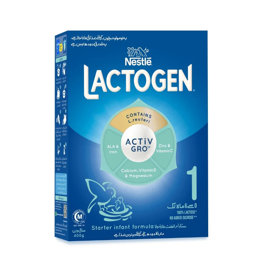 NESTLE LACTOGEN 1 MILK POWDER COMFORTIS PLUS 400 GM