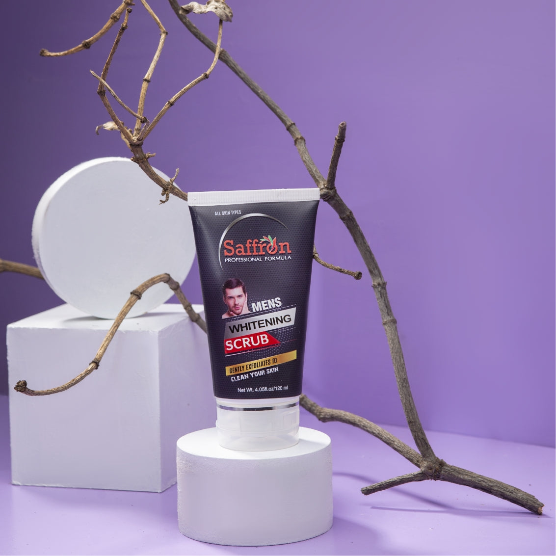 SAFFRON MENS FACE SCRUB 120ML