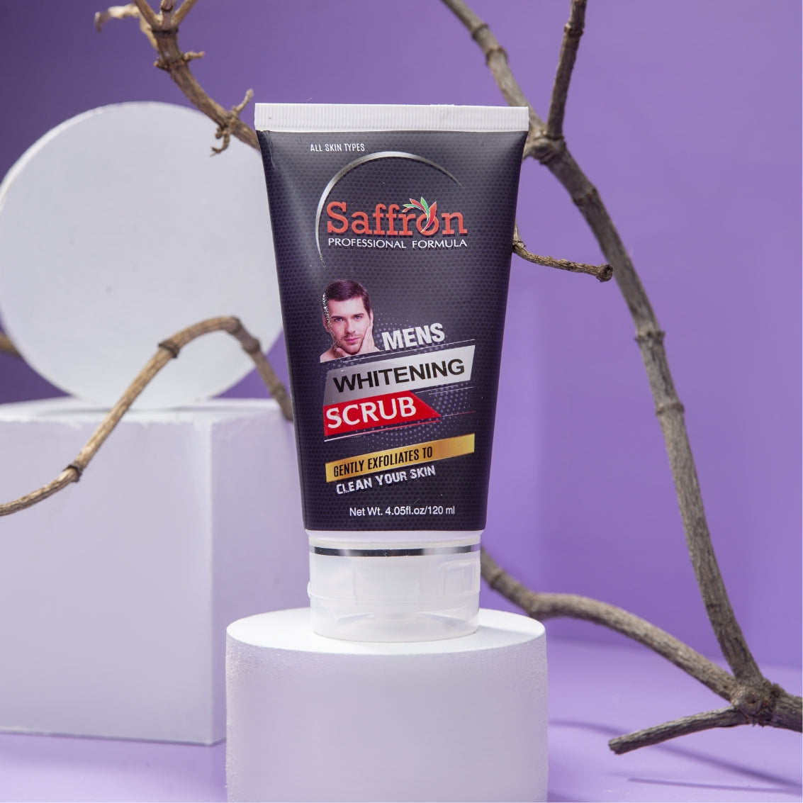 SAFFRON MENS FACE SCRUB 120ML