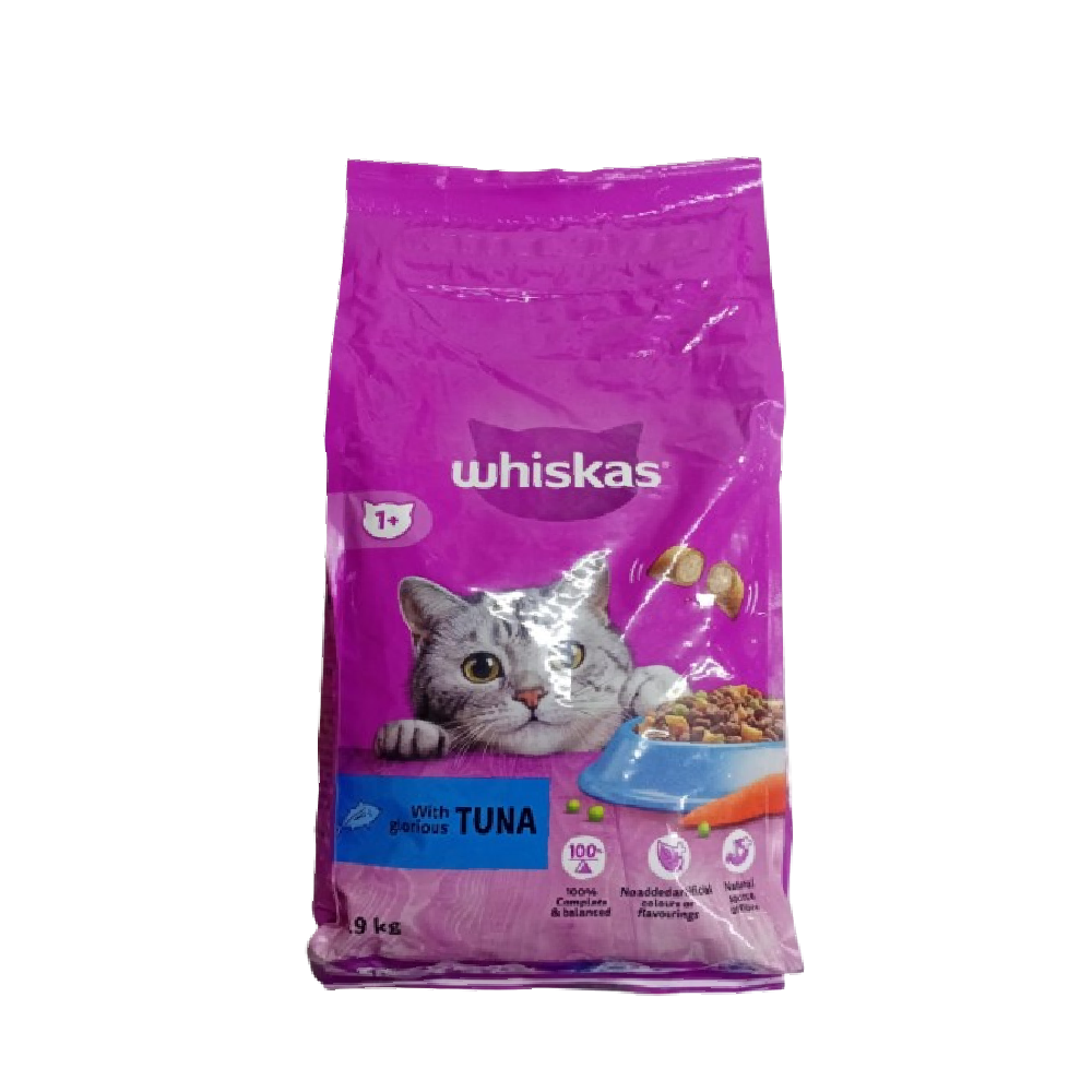 WHISKAS CAT FOOD POUCH TUNA 1+YEAR 1.9 KG