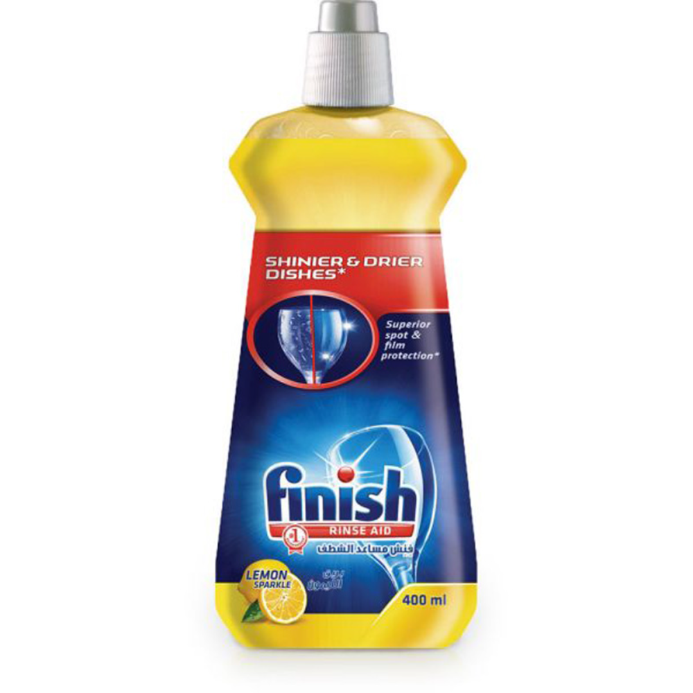 FINISH DISH CLEANER RINSE AID LEMON SPARKLE 400 ML