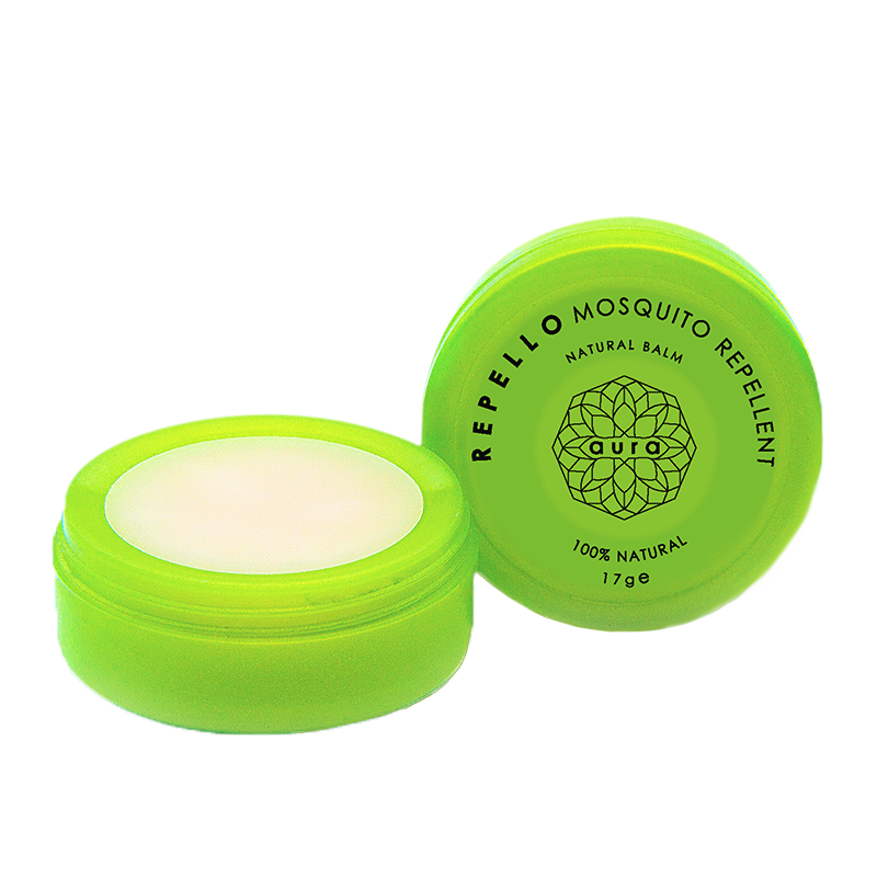 AURA REPELLO NATURAL MOSQUITO REPELLENT JAR 18G