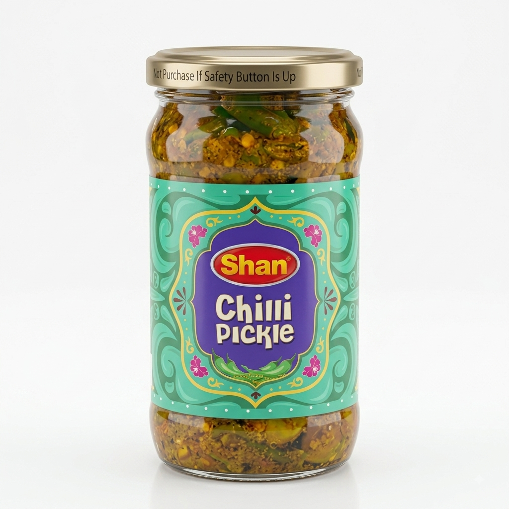 SHAN CHILLI PICKLE JAR 300 GM