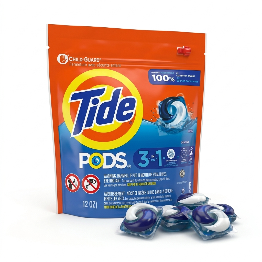 TIDE WASHING PODS ORIGINAL 3IN1 16PC 347 GM
