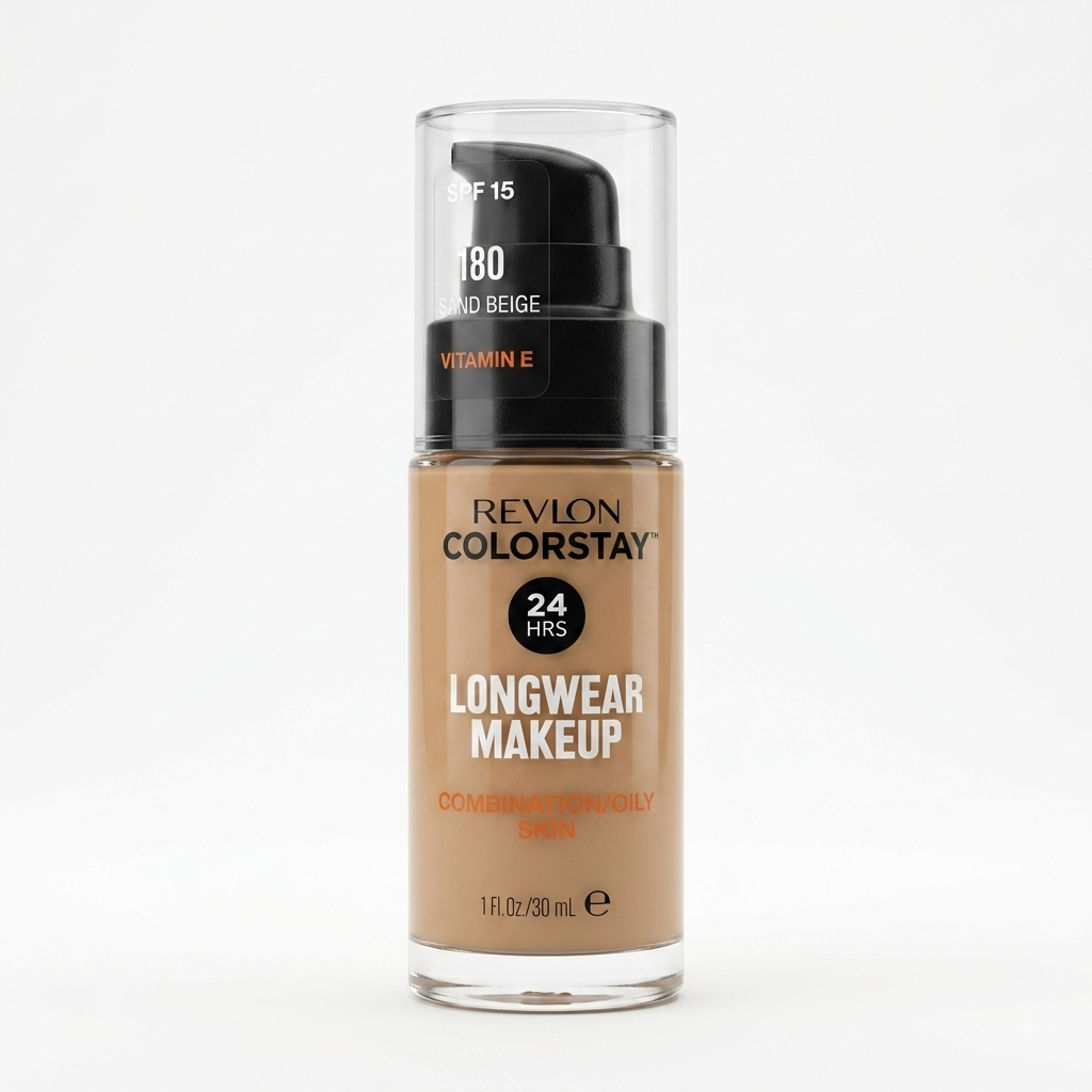 NEW REVLON COLORSTAY COMBINATION OILY FOUNDATION 180 SAND BE