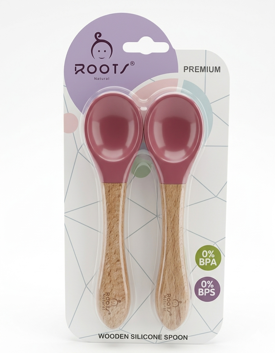 ROOTS SILICONE SPOON 2 PCS F0008