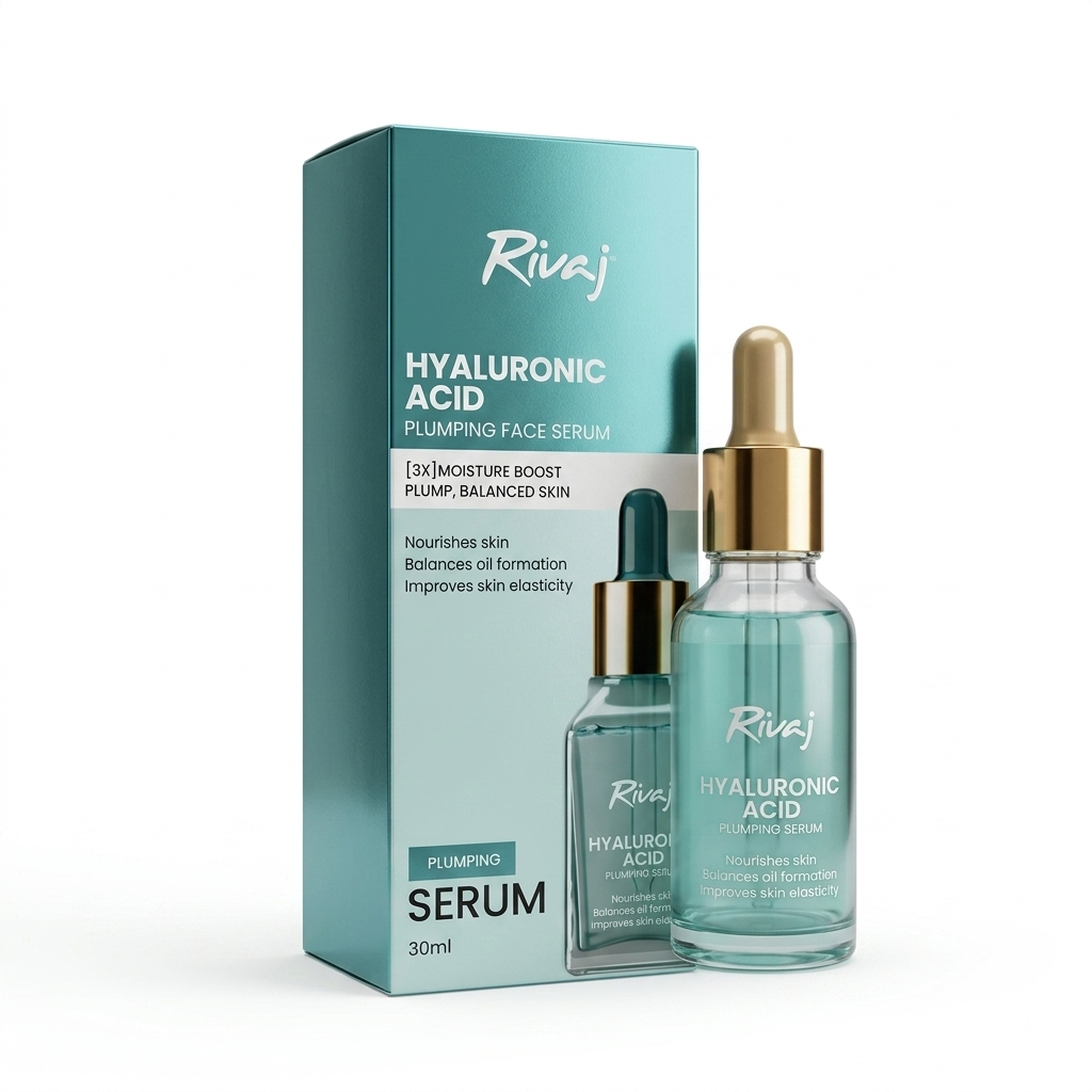 RIVAJ 30ML HYALURONIC ACID HYDRATING FACE SERUM