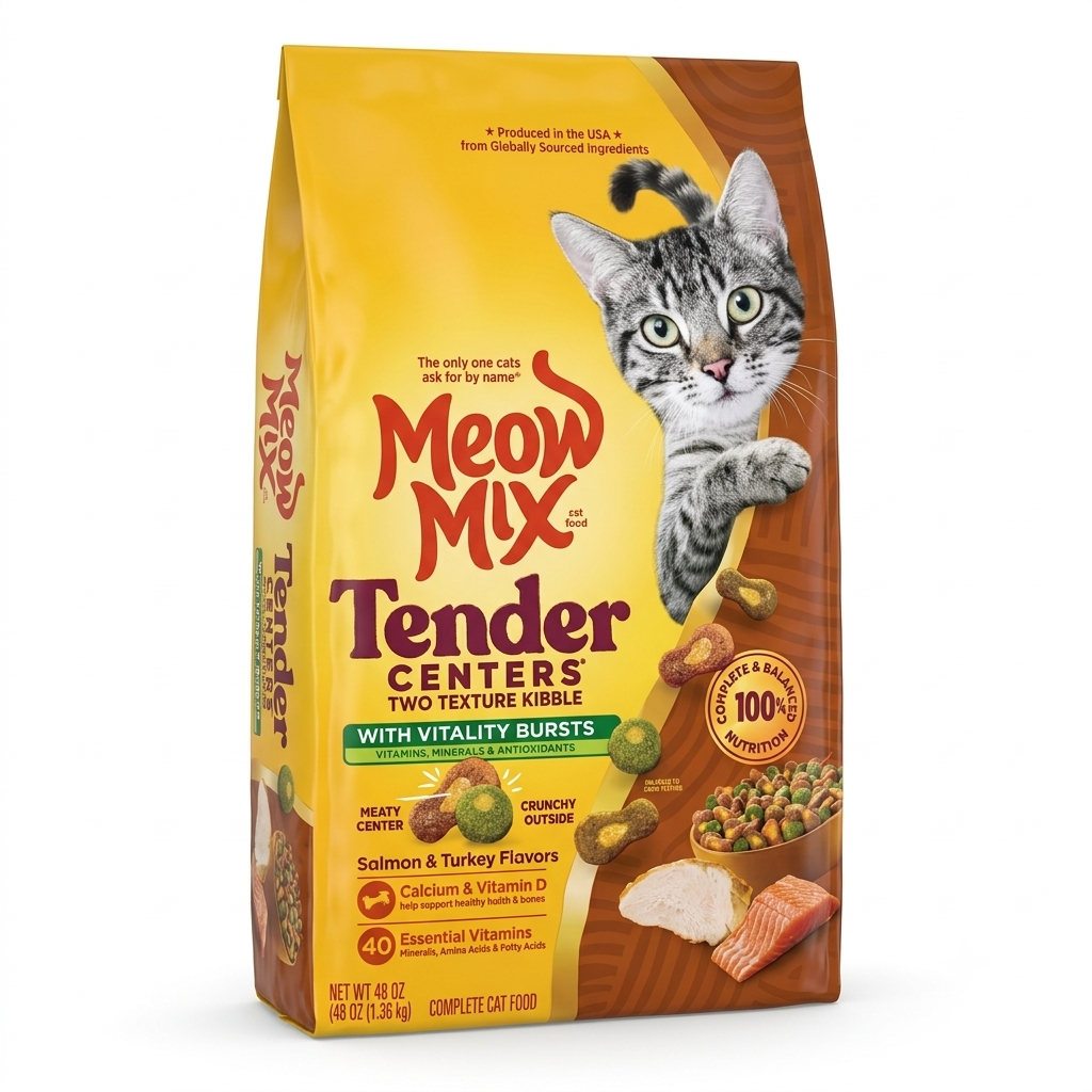 MEOW MIX CAT FOOD SALMON AND TURKEY 1.36 KG