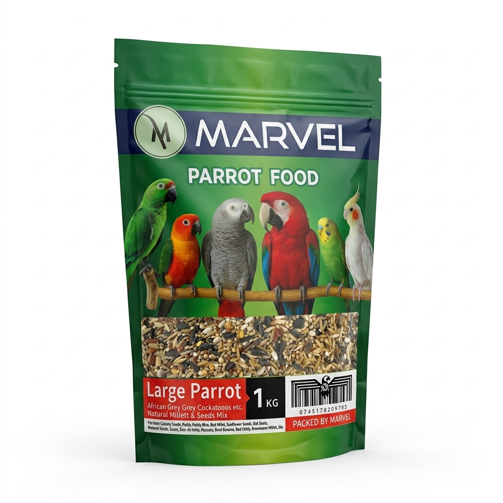 MARVEL PARROT FOOD LARGE 1KG