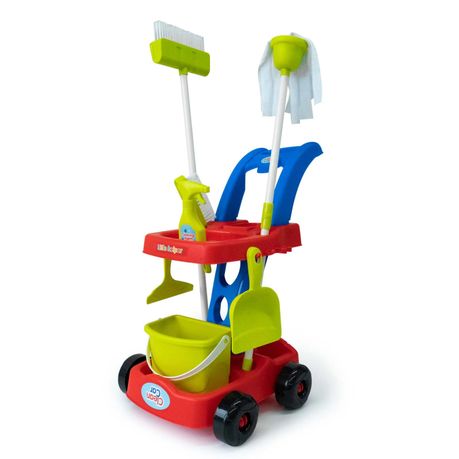 HJ611 PLAY & PRETEND CLEANING TROLLEY SET IR