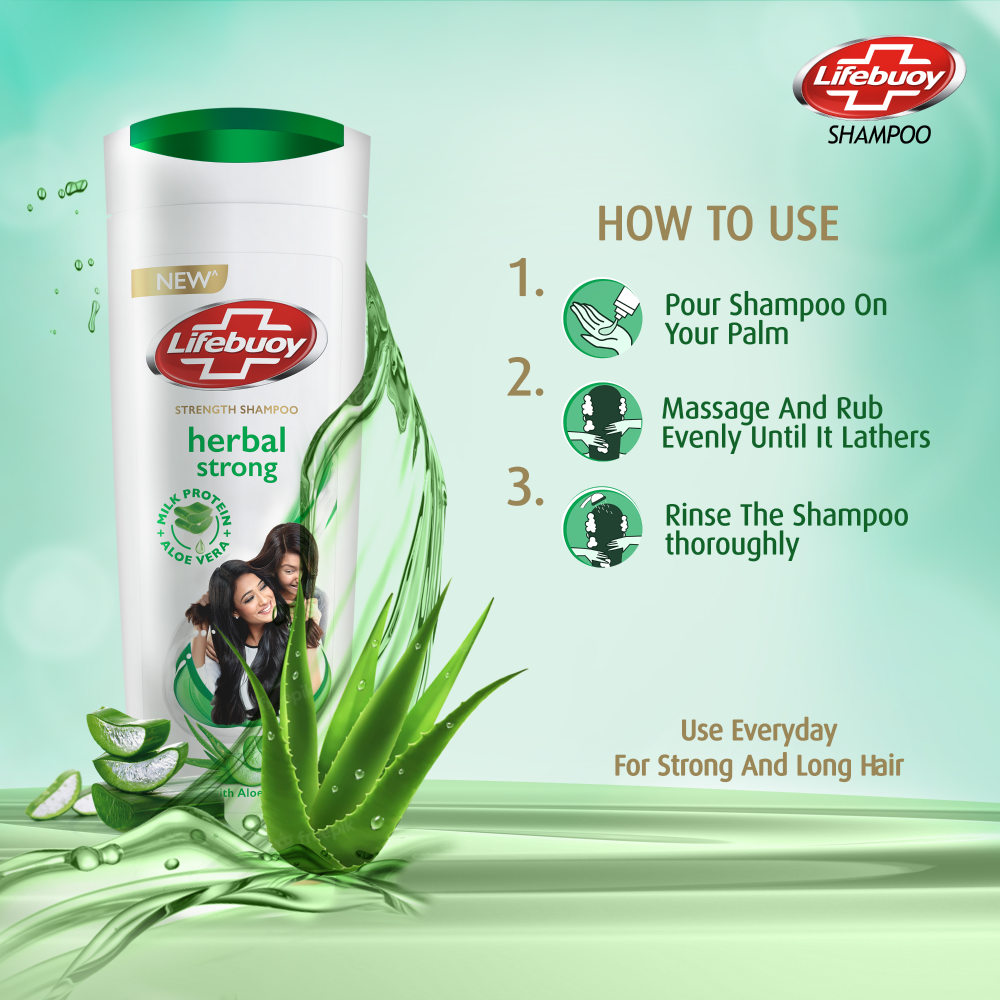 LIFEBUOY SHAMPOO HERBAL STRONG 650 ML