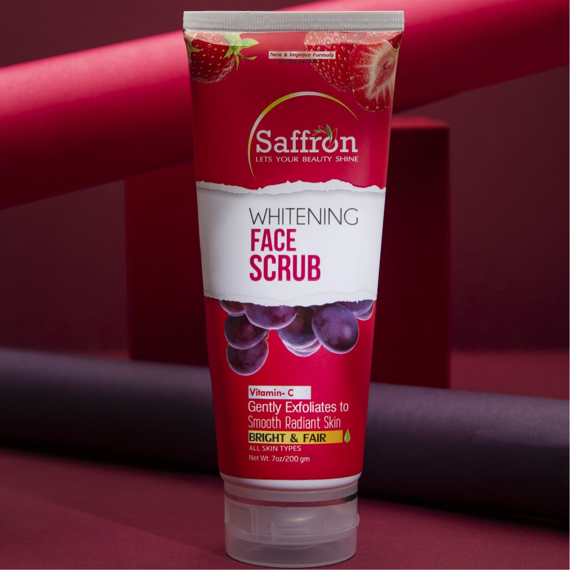 SAFFRON WHITENING FACE SCRUB 200GM