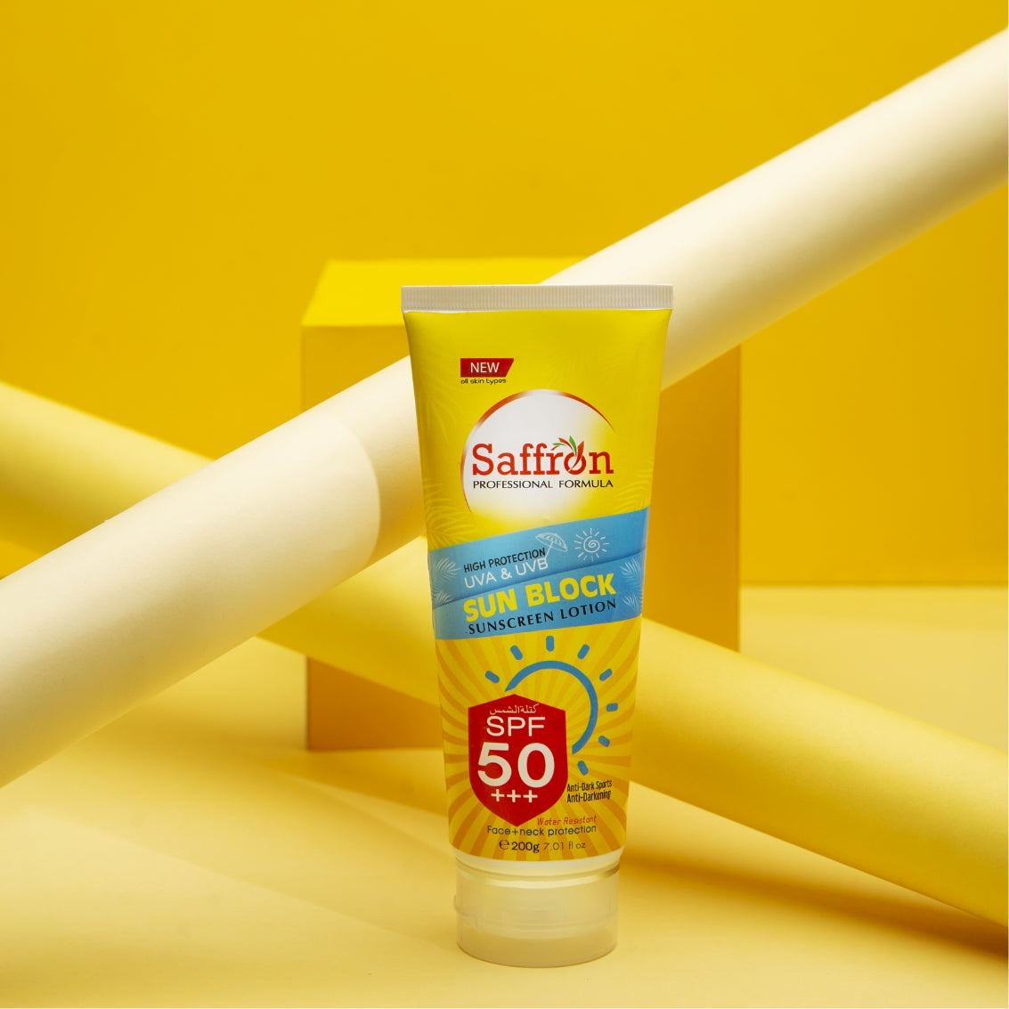 SAFFRON SUN BLOCK SUNSCREEN LOTION 200GM