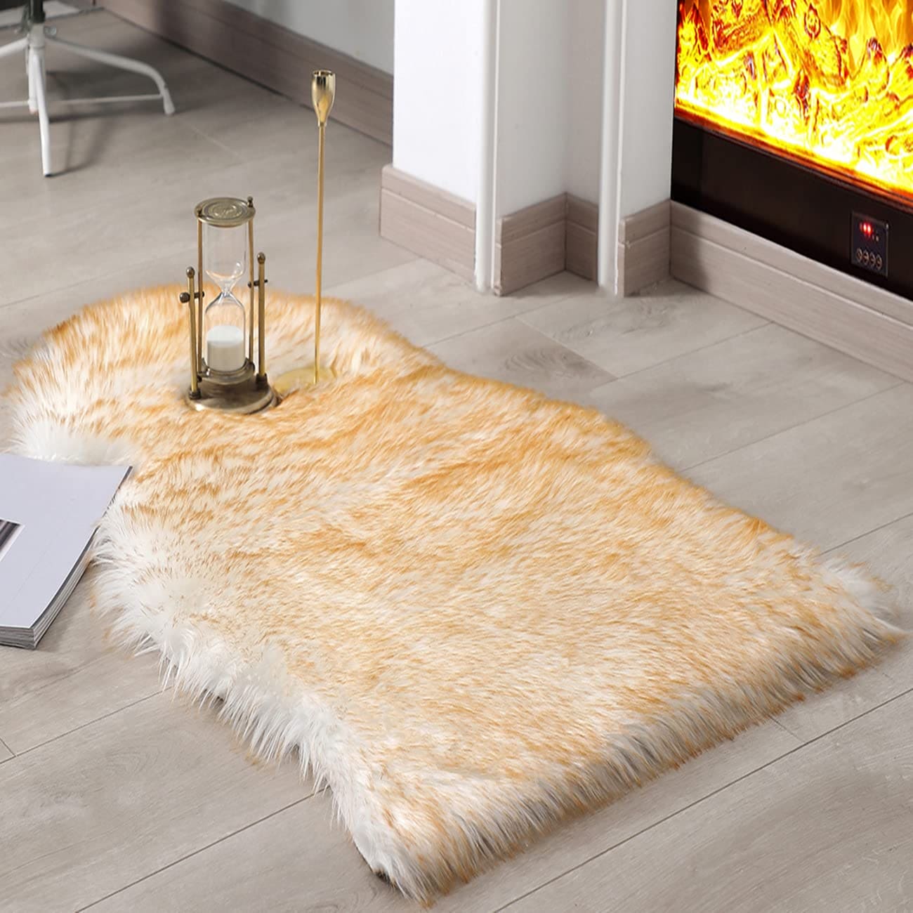 ORIENTAL FUR RUG 2X3
