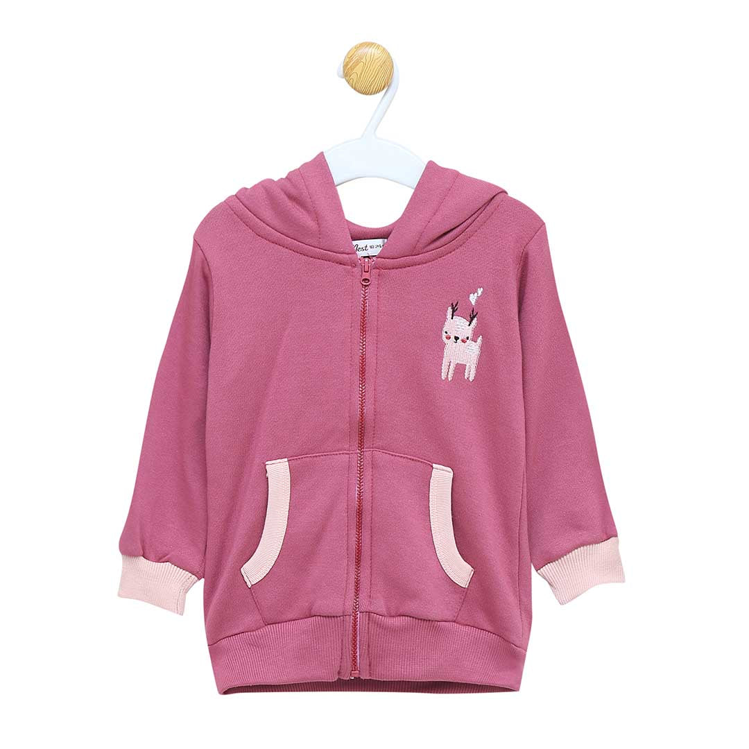 LONG SLEEVE HOODIE KANGRO POCKET JACKET 7491