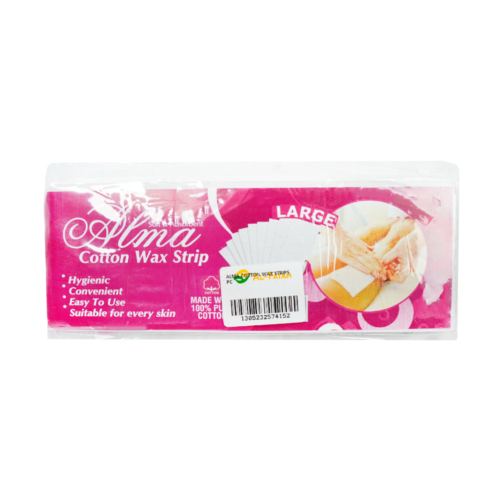 ALMA COTTON WAX STRIPS PC