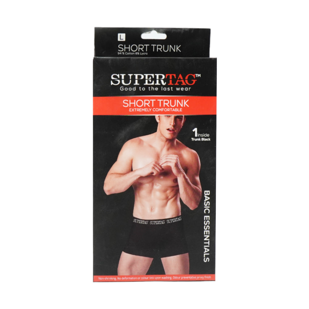 SUPER JERSEY BOXER BLACK LARGE P1