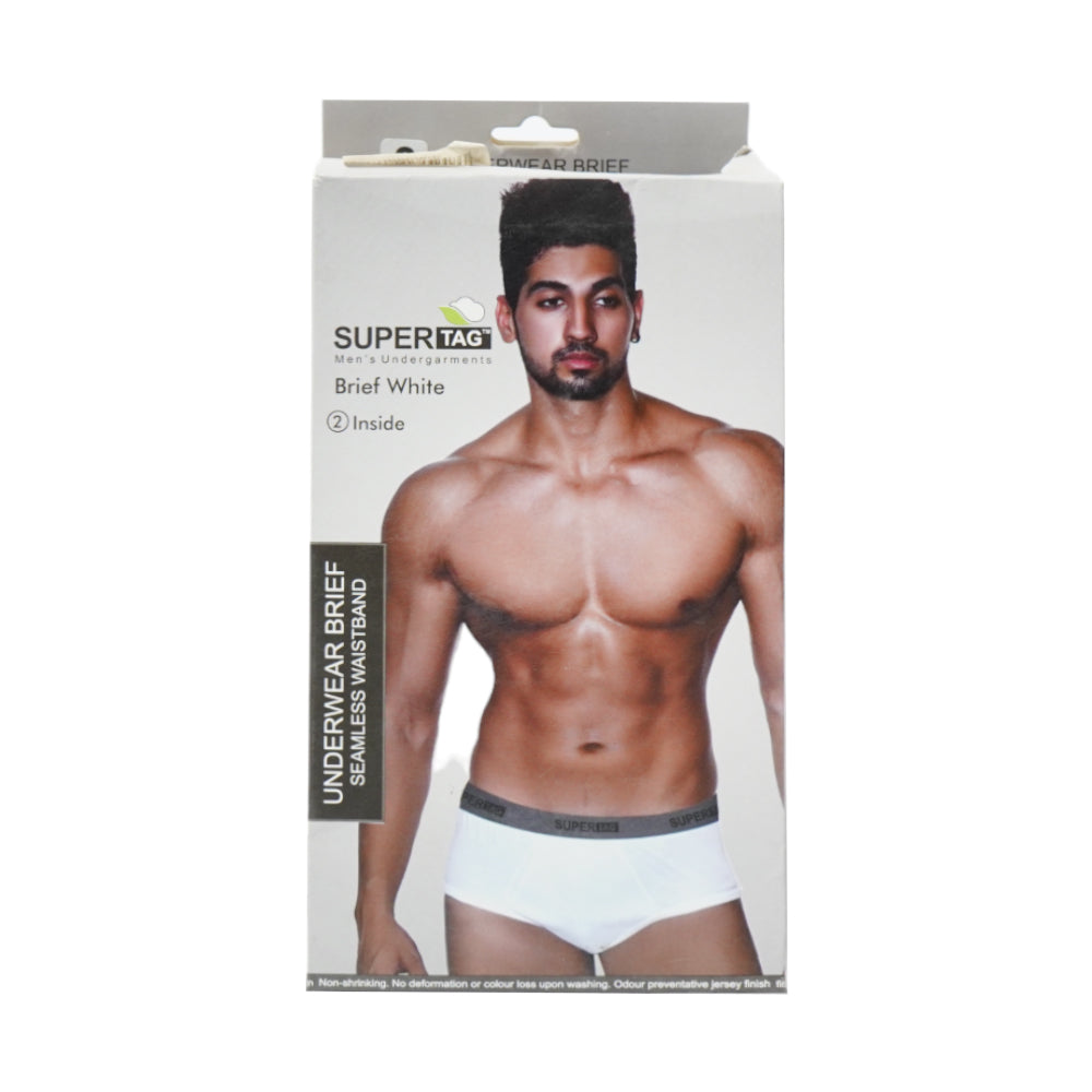 SUPER UNDERWEAR BRIEF WHITE SMALL P2